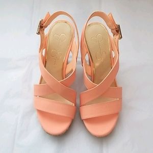Jessica Simpson Peach Wedges